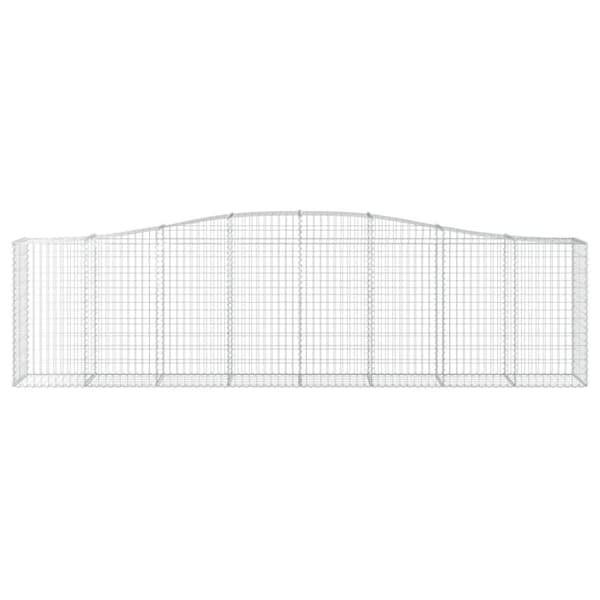 vidaXL Kaarevat kivikorit 6 kpl 400x50x100/120 cm galvanoitu rauta -  Kukkaruukut & istutuslaatikot