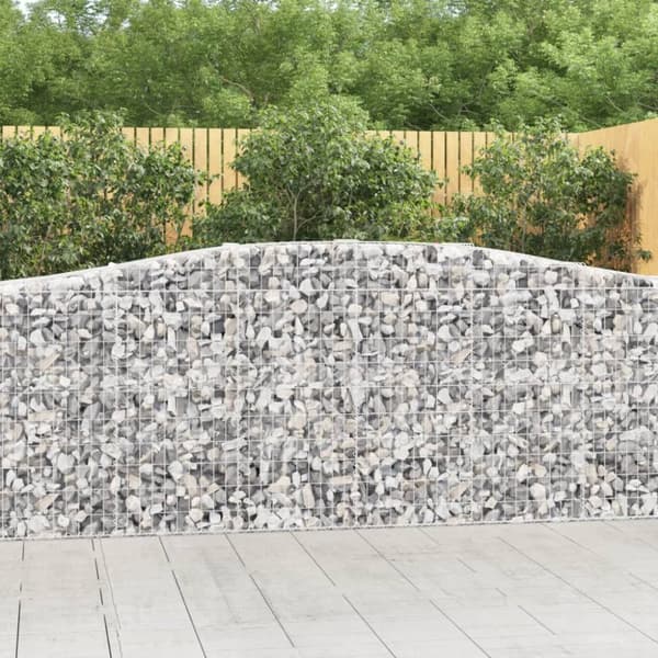 vidaXL Kaarevat kivikorit 6 kpl 400x50x100/120 cm galvanoitu rauta -  Kukkaruukut & istutuslaatikot