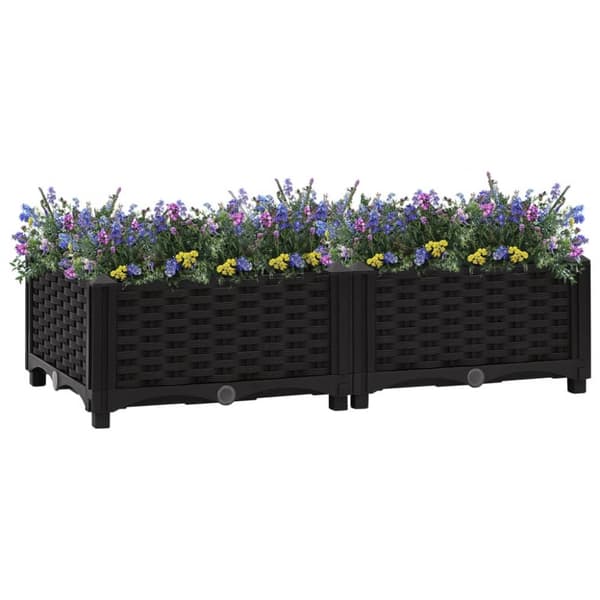 vidaXL højbed 80x40x23 cm polypropylen -  Plantekrukker