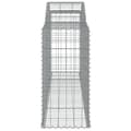 Miniatyrbillede 6 af 7: vidaXL buede gabionkurve 2 stk. 300x50x100/120 cm galvaniseret jern -  Plantekrukker