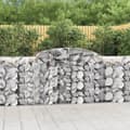 Miniatyrbillede 1 af 7: vidaXL buede gabionkurve 2 stk. 300x50x100/120 cm galvaniseret jern -  Plantekrukker