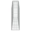 Miniatyrbillede 5 af 6: vidaXL buet gabionkurv 200x30x80/100 cm galvaniseret jern -  Plantekrukker