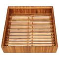 Pikkukuva 4 / 6: vidaXL Korotettu kukkalaatikko 100x100x25 cm täysi akaasiapuu -  Kukkaruukut & istutuslaatikot