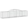 Miniatyrbillede 4 af 7: vidaXL buede gabionkurve 4 stk. 300x50x60/80 cm galvaniseret jern -  Plantekrukker