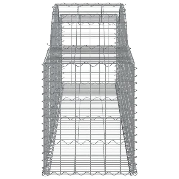 vidaXL buede gabionkurve 4 stk. 300x50x60/80 cm galvaniseret jern - Plantekrukker