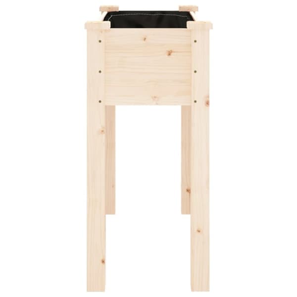 vidaXL Odlingslåda med foder 71x37x76 cm massivt granträ -  Krukor & odlingslådor