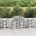 Pikkukuva 1 / 7: vidaXL Kaarevat kivikorit 6 kpl 200x50x80/100 cm galvanoitu rauta -  Kukkaruukut & istutuslaatikot