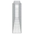Miniatyrbillede 6 af 7: vidaXL buede gabionkurve 3 stk. 400x30x100/120 cm galvaniseret jern -  Plantekrukker