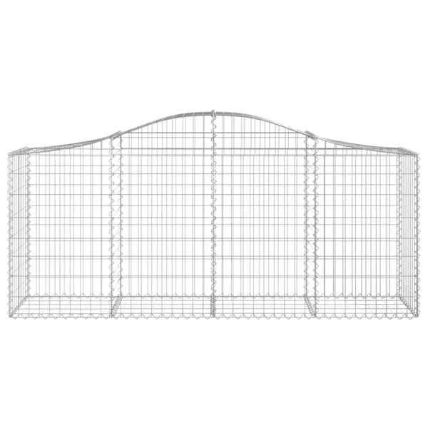 vidaXL Kaarevat kivikorit 9 kpl 200x50x80/100 cm galvanoitu rauta -  Kukkaruukut & istutuslaatikot