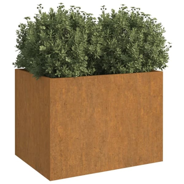 vidaXL Kukkalaatikko 62x47x46 cm Corten teräs -  Kukkaruukut & istutuslaatikot