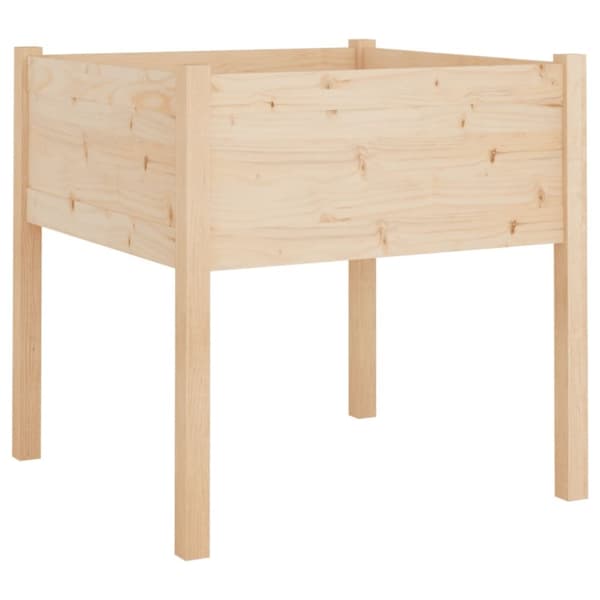 vidaXL Odlingslådor 2 st 70x70x70 cm massiv furu - Krukor & odlingslådor