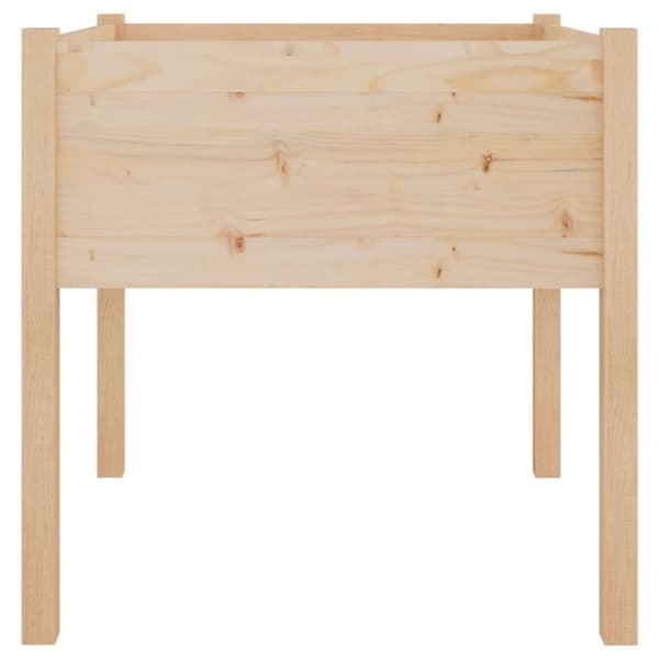 vidaXL Odlingslådor 2 st 70x70x70 cm massiv furu - Krukor & odlingslådor