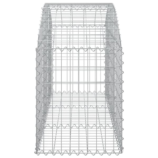 vidaXL Kaareva kivikori 150x50x60/80 cm galvanoitu rauta -  Kukkaruukut & istutuslaatikot