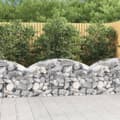 Pikkukuva 2 / 6: vidaXL Kaareva kivikori 150x50x60/80 cm galvanoitu rauta -  Kukkaruukut & istutuslaatikot