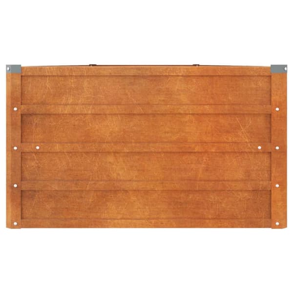vidaXL højbed 400x80x45 cm cortenstål rustfarvet - Plantekrukker