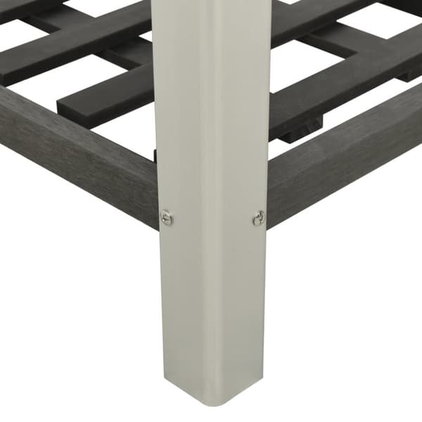 vidaXL højbed med hylde 50x50x90 cm WPC grå -  Plantekrukker