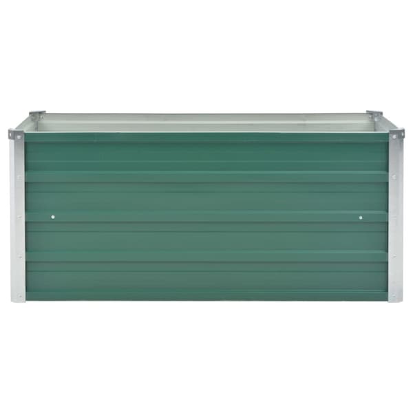 vidaXL forhøjet plantekasse 100x40x45 cm galvaniseret stål grøn -  Plantekrukker