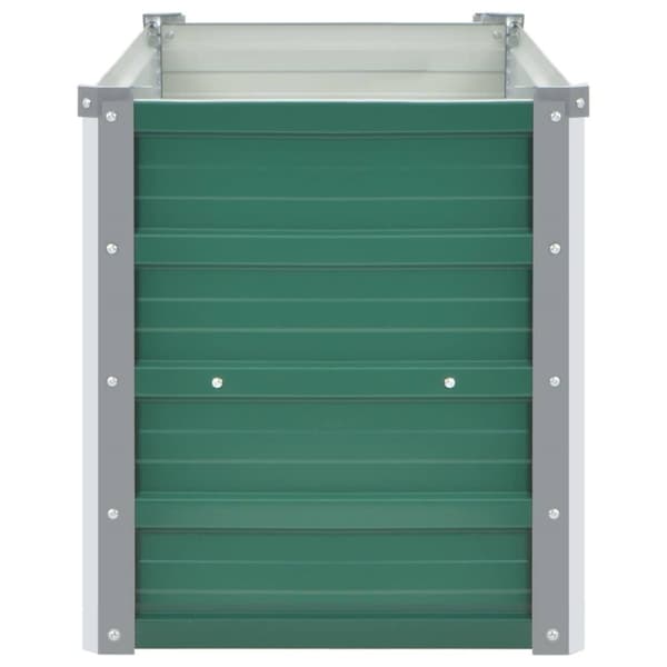 vidaXL forhøjet plantekasse 100x40x45 cm galvaniseret stål grøn -  Plantekrukker