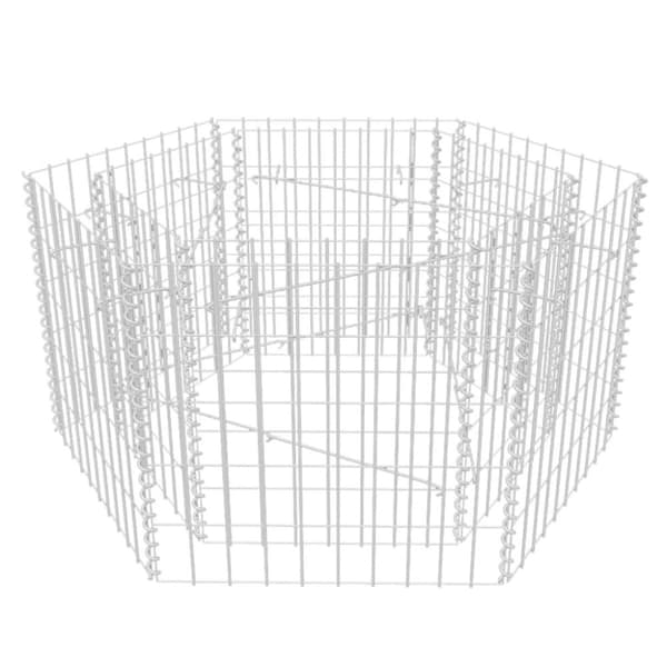 vidaXL sekskantet gabion-højbed 100x90x50 cm - Plantekrukker