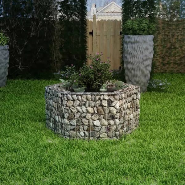 vidaXL sekskantet gabion-højbed 100x90x50 cm -  Plantekrukker