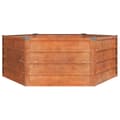 Pikkukuva 5 / 8: vidaXL Korotettu kukkalaatikko ruoste 129x129x45 cm Corten teräs -  Kukkaruukut & istutuslaatikot