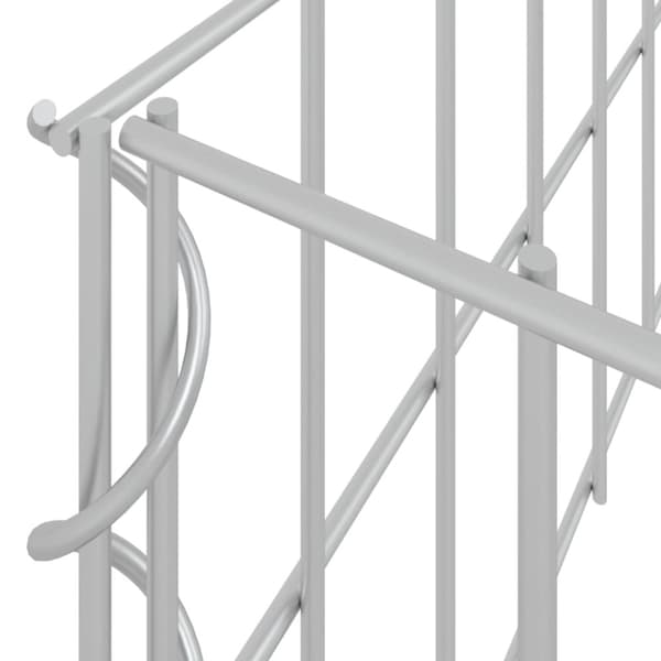 vidaXL Planteringsgabion upphöjd galvaniserat stål 100x100x20 cm -  Krukor & odlingslådor