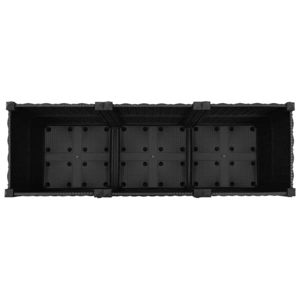vidaXL højbed 120x40x38 cm polypropylen - Plantekrukker