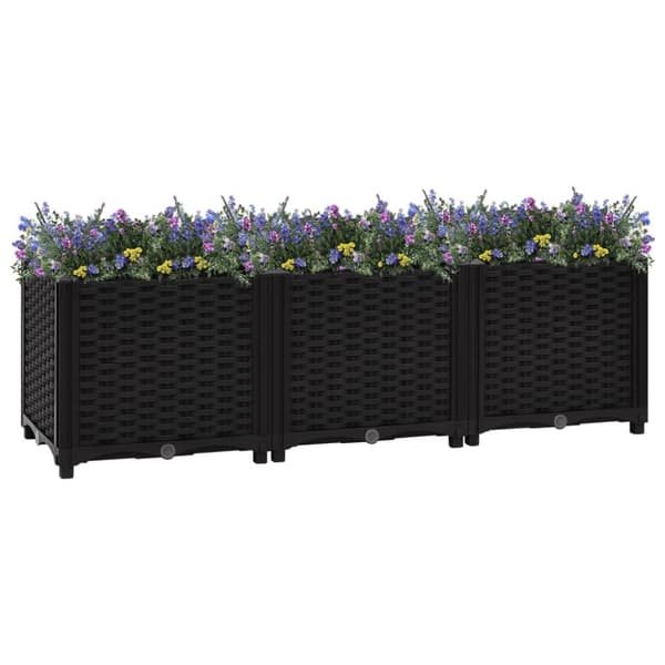 vidaXL højbed 120x40x38 cm polypropylen -  Plantekrukker