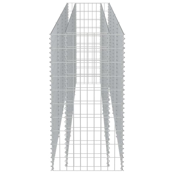 vidaXL gabion-højbed 360x50x100 cm galvaniseret stål -  Plantekrukker