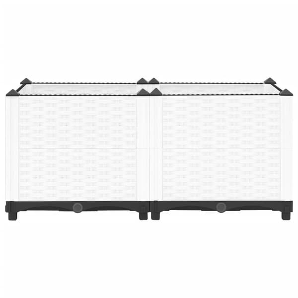 vidaXL Upphöjd odlingslåda 80x40x38 cm polypropen -  Krukor & odlingslådor