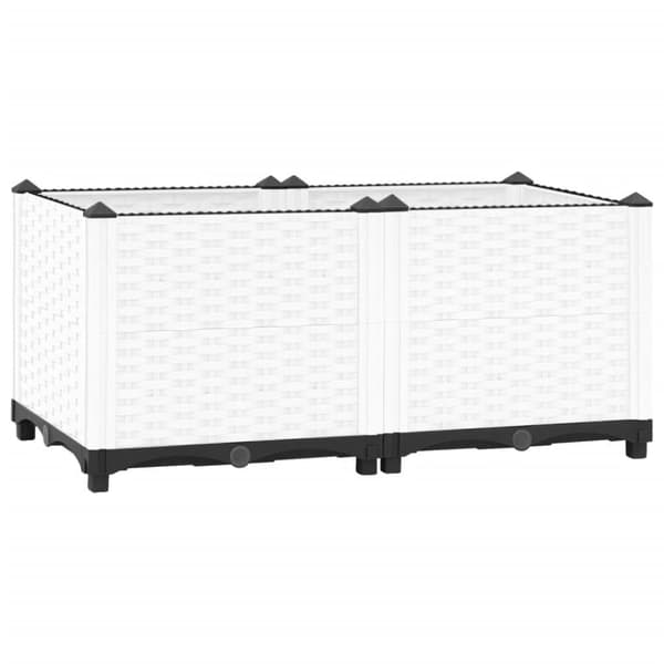 vidaXL Upphöjd odlingslåda 80x40x38 cm polypropen -  Krukor & odlingslådor