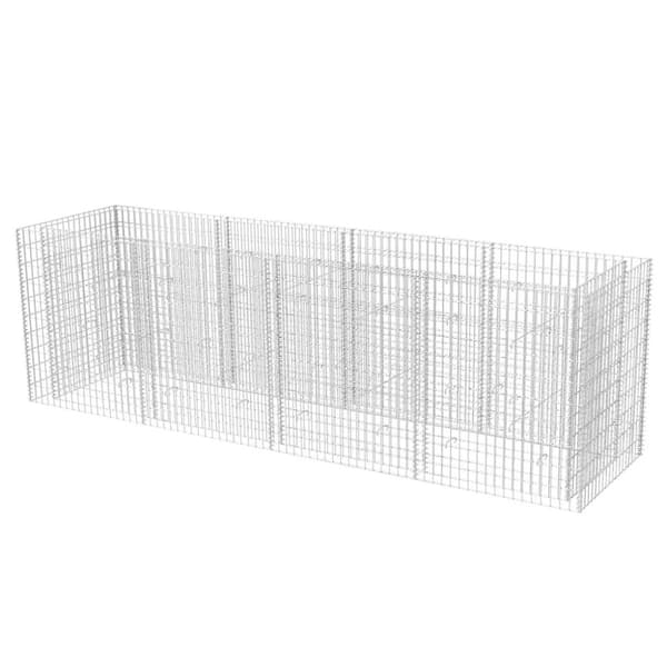 vidaXL gabion-højbed 360x90x100 cm stål -  Plantekrukker