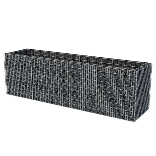 vidaXL gabion-højbed 360x90x100 cm stål -  Plantekrukker