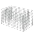 Miniatyrbild 4 av 9: vidaXL Planteringsgabion upphöjd galvaniserat stål 90x50x50 cm -  Krukor & odlingslådor
