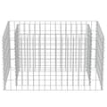 Miniatyrbild 6 av 9: vidaXL Planteringsgabion upphöjd galvaniserat stål 90x50x50 cm -  Krukor & odlingslådor