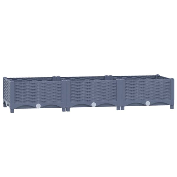 vidaXL højbed 120x40x23 cm polypropylen -  Plantekrukker