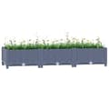 Miniatyrbillede 1 af 7: vidaXL højbed 120x40x23 cm polypropylen -  Plantekrukker