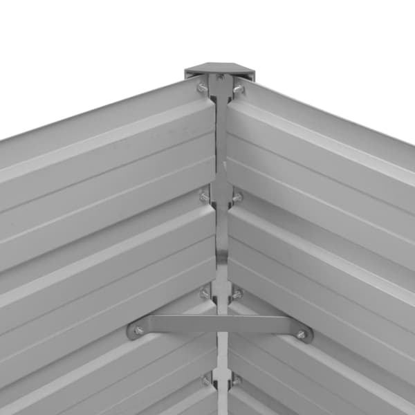vidaXL hævet plantekasse 100x40x45 cm galvaniseret stål brun -  Plantekrukker