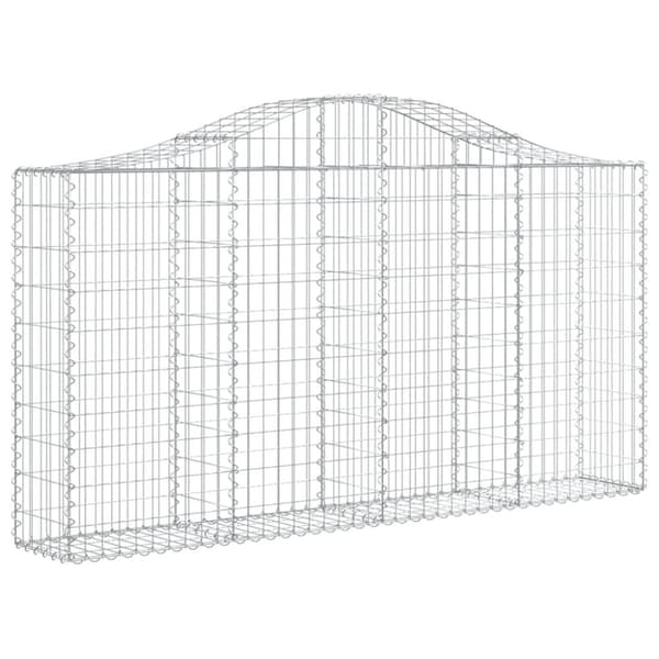 vidaXL Kaarevat kivikorit 2 kpl 200x30x100/120 cm galvanoitu rauta -  Kukkaruukut & istutuslaatikot