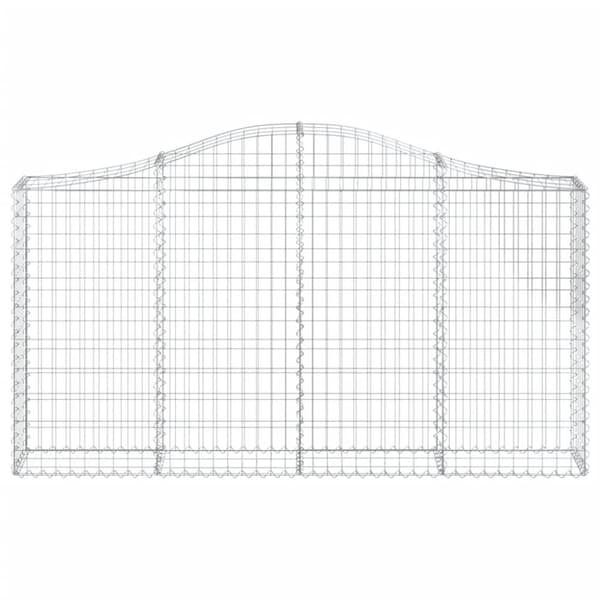 vidaXL Kaarevat kivikorit 2 kpl 200x30x100/120 cm galvanoitu rauta -  Kukkaruukut & istutuslaatikot