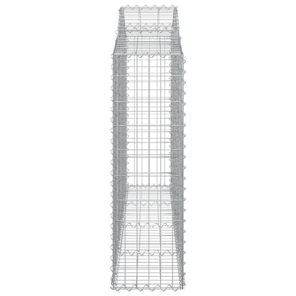 vidaXL Kaarevat kivikorit 2 kpl 200x30x100/120 cm galvanoitu rauta -  Kukkaruukut & istutuslaatikot