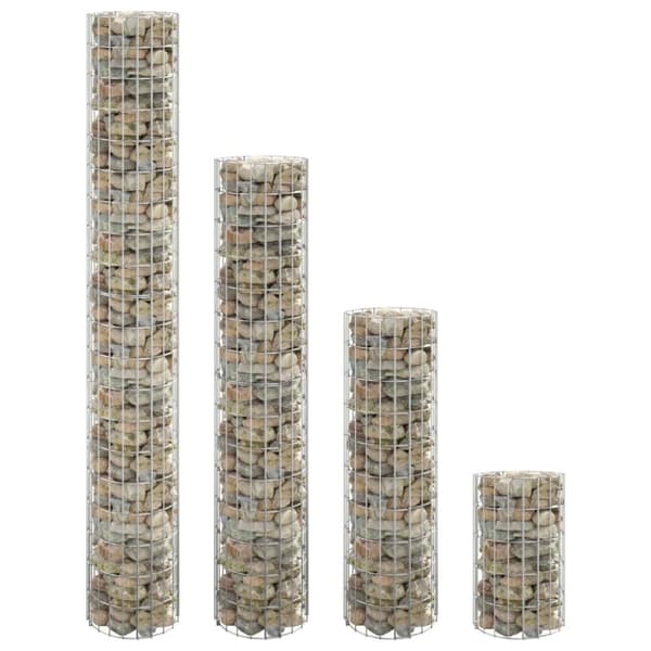 vidaXL gabion-kurve 4 stk. cylinderformet Ø30x50/100/150/200 cm -  Plantekrukker
