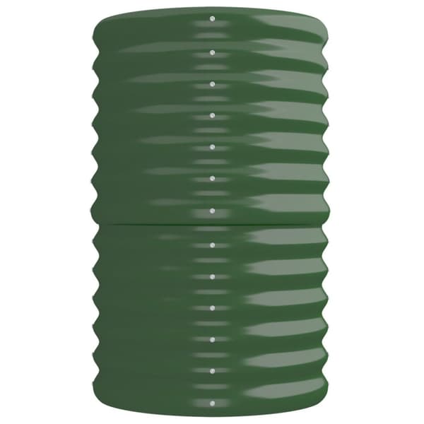 vidaXL plantekasse 224x40x68 cm pulverlakeret stål grøn - Plantekrukker