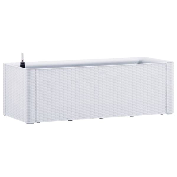 vidaXL Upphöjd odlingslåda med självbevattning vit 100x43x33 cm -  Krukor & odlingslådor