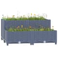 Miniatyrbillede 1 af 7: vidaXL højbed 80x80x38 cm polypropylen -  Plantekrukker