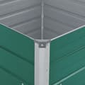Miniatyrbillede 5 af 7: vidaXL hævet havekasse 100 x 100 x 77 galvaniseret stål grøn -  Plantekrukker