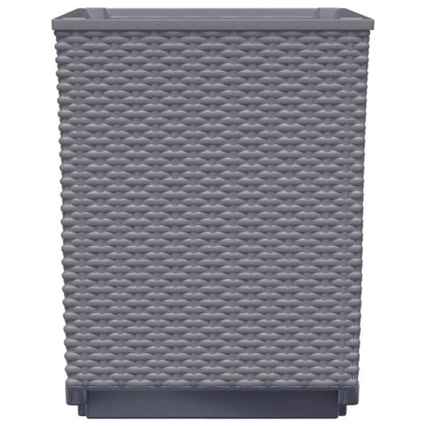 vidaXL Kukkalaatikot 2 kpl tummanharmaa 30x30x37 cm polypropeeni -  Kukkaruukut & istutuslaatikot