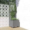 Miniatyrbillede 1 af 9: vidaXL plantekasse med espalier 40x40x136 cm PP lysegrå -  Plantekrukker