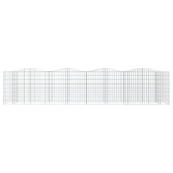 vidaXL Upphöjd planteringsgabion 400x100x100 cm galvaniserat järn -  Krukor & odlingslådor