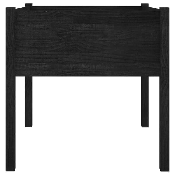 vidaXL Odlingslådor 2 st svart 70x70x70 cm massiv furu - Krukor & odlingslådor